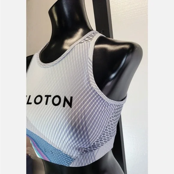 WITH Wear it to Heart Peloton Logo Multi Sport Bra High Neck - Picture 5 of 7